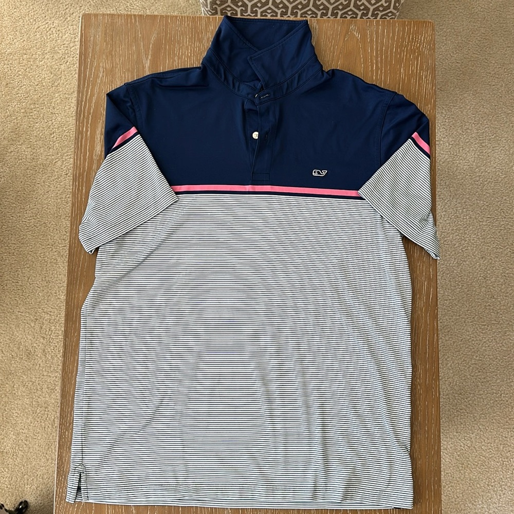 Vineyard Vines Striped Performance Polo Shirt